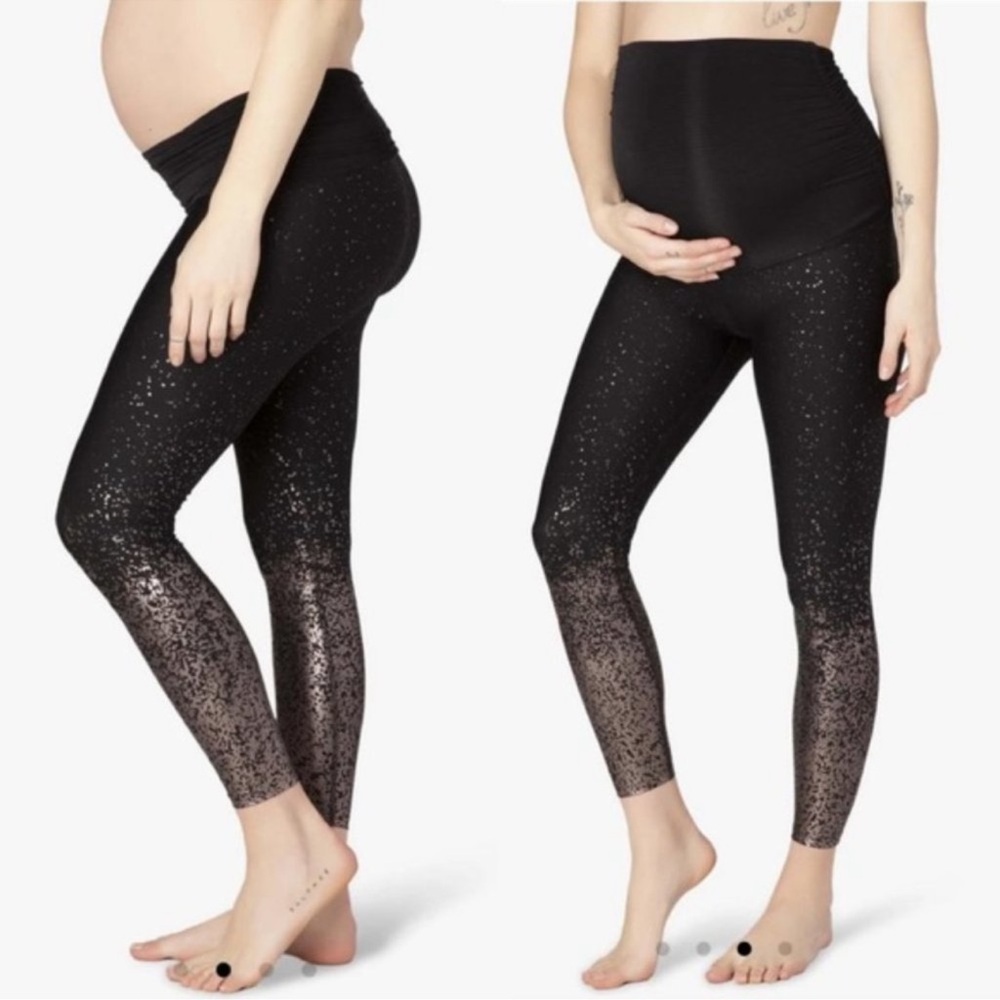 Beyond Yoga Beyond The Bump Alloy Ombr Maternity Legging